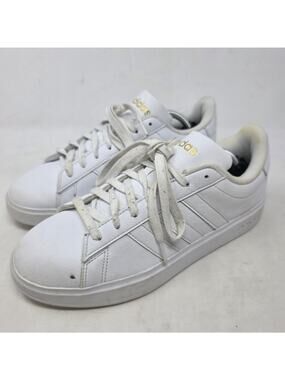 Adidas Womens White Court Sneakers US 8.5 Casual Classics